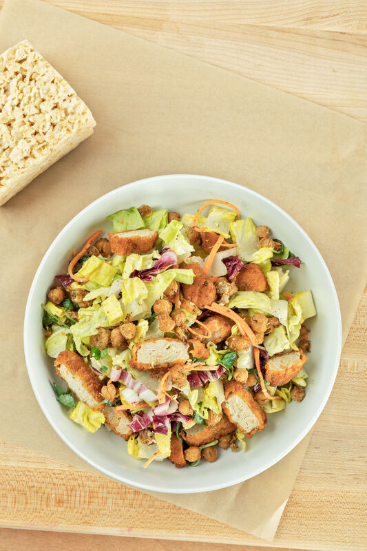 Overhead shot of salad
